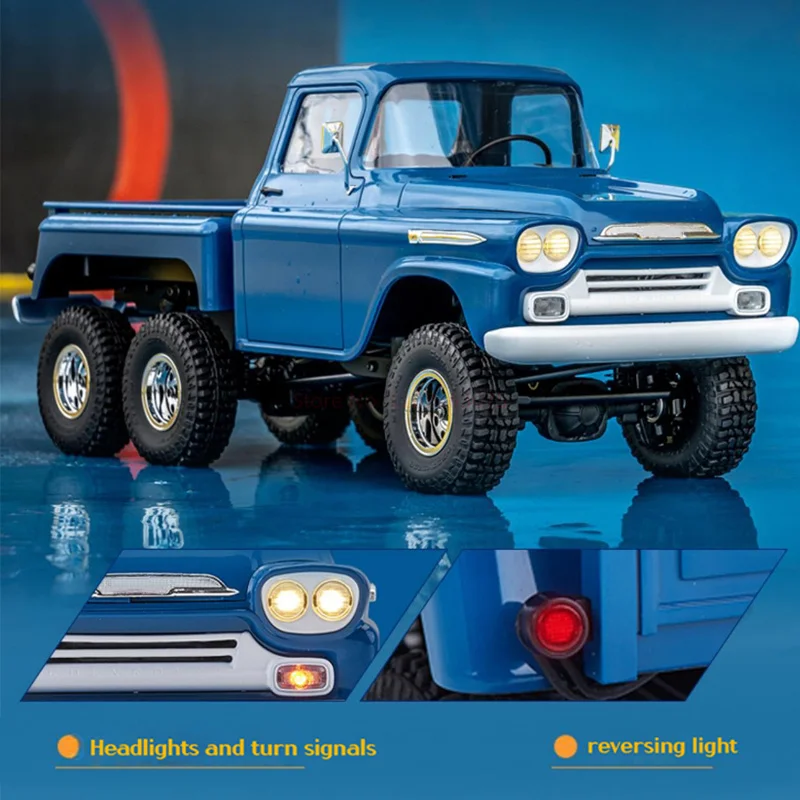 FMS 1/18 Apache 2.4G Simulation Model Six-wheel Drive Climbing Car Rc Remote Control Pickup Boy Toy Gift
