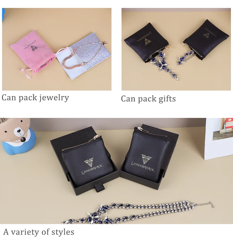 Lionwrapack Custom Suede Environmentally Friendly Velvet Small Bag