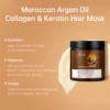 ARGAN OIL KERATIN COLLAGAN HAIR TREATMENT MASK