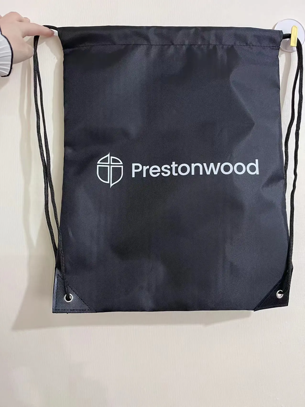 Custom Logo Waterproof Nylon Polyester 210d Promotion Gym Drawstring