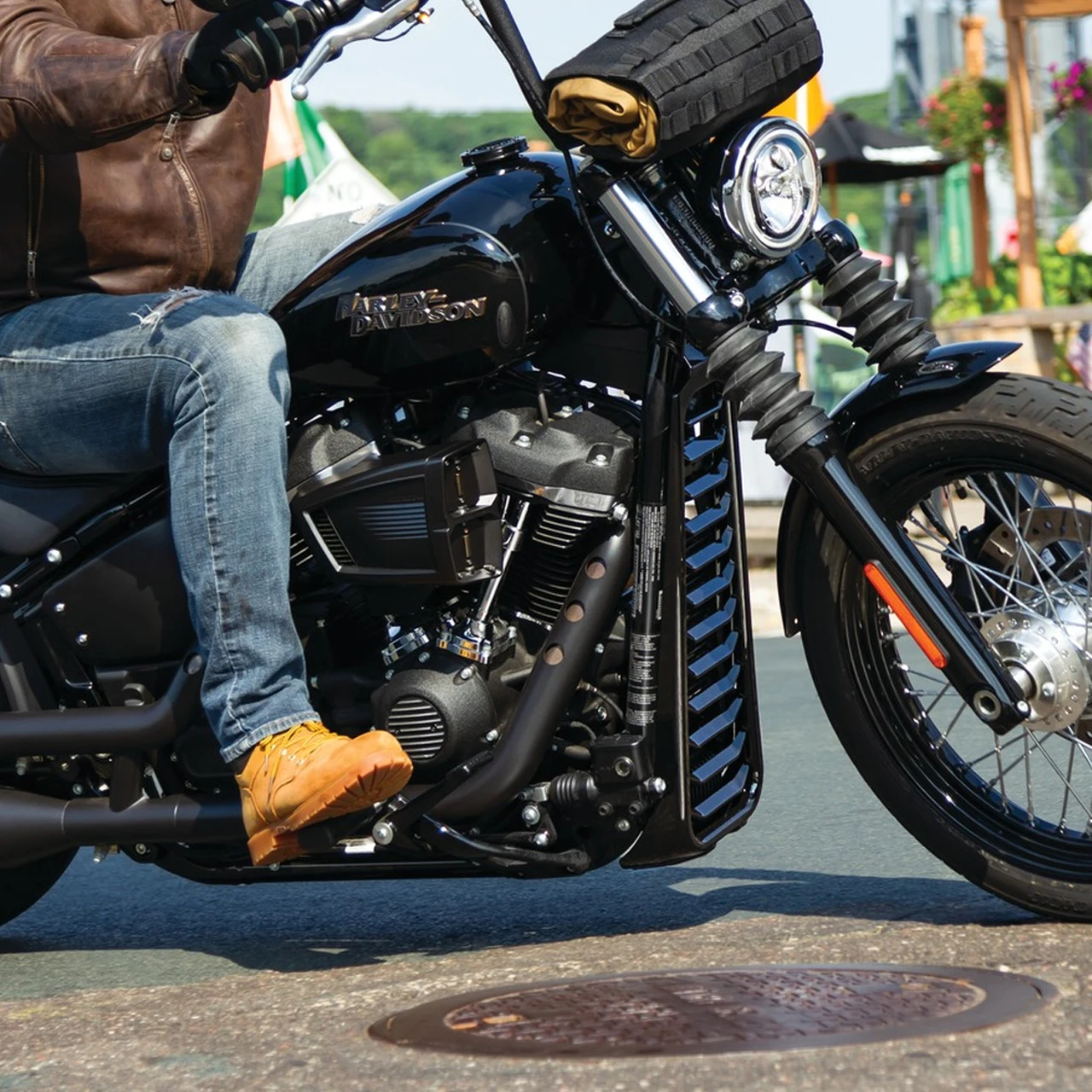 Прецизионный нижний обтекатель подбородка для мотоцикла, передний спойлер, чехол для Harley Davidson Softail breaker FXBR 114 Fat Bob Boy FLFB FXBB