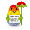 Rainbow potato holding a rose