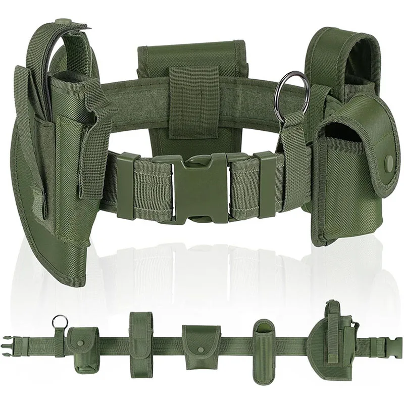 Fashionable Modular Equipment Security Utility Tactical Belt with Components Pouches Bags Holster for Security Hunting