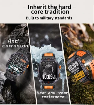 NX20 Tactical Flashlight Smartwatch for Sports Monitoring