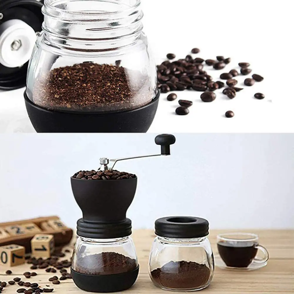 Big Capacity Adjustable Manual Coffee Grinder Ceramic Burr Hand Coffee Grinder Mill For Fine Coarse Grind