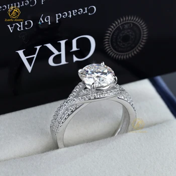 Bague Solitaire En Or Blanc 18 Carats Avec Diamant 0.25 Carat - 3.10g - Taille 50 - Occasion