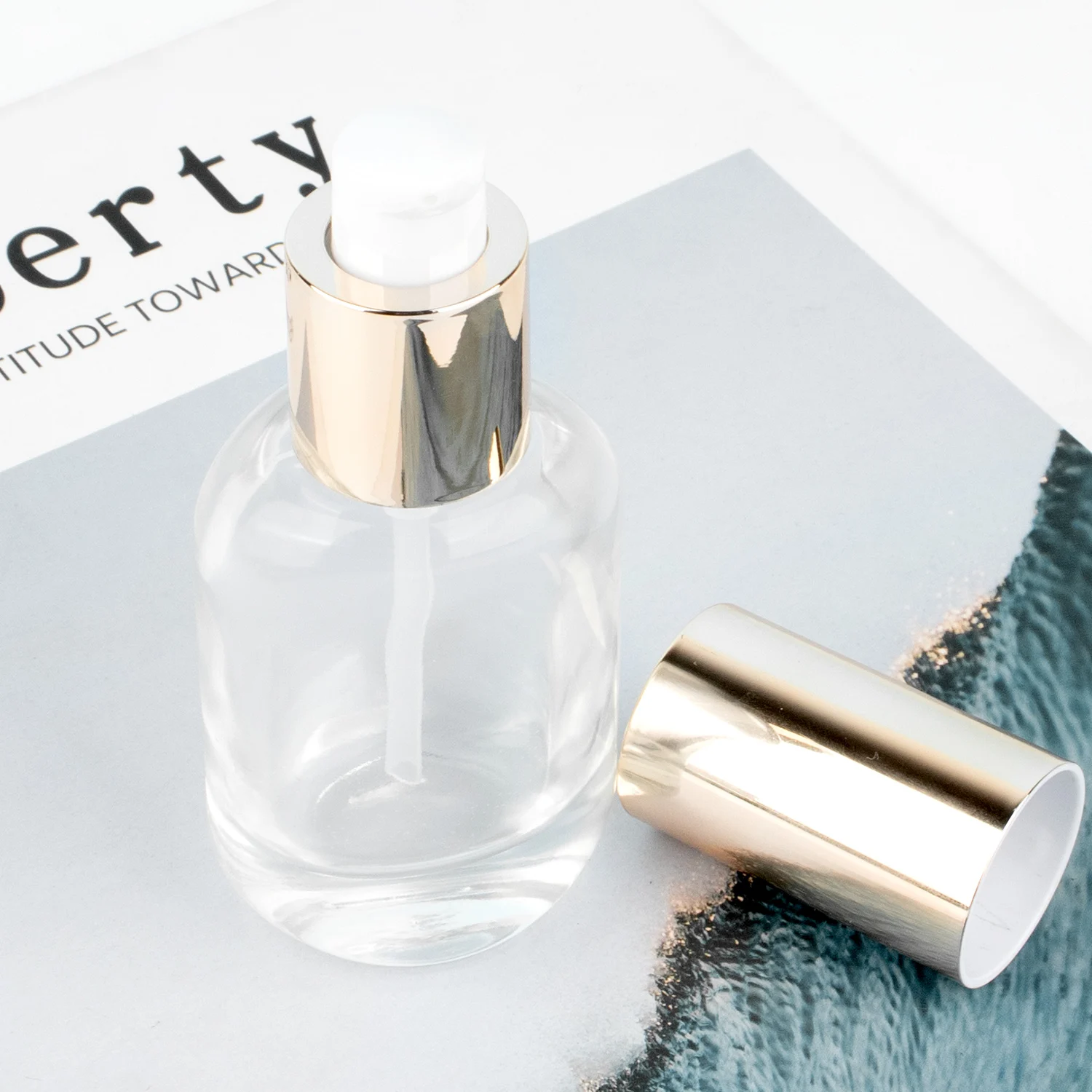 luxury 15ml empty skincare serum glass dropper bottle 30ml cosmetic lotion bottle for packaging details