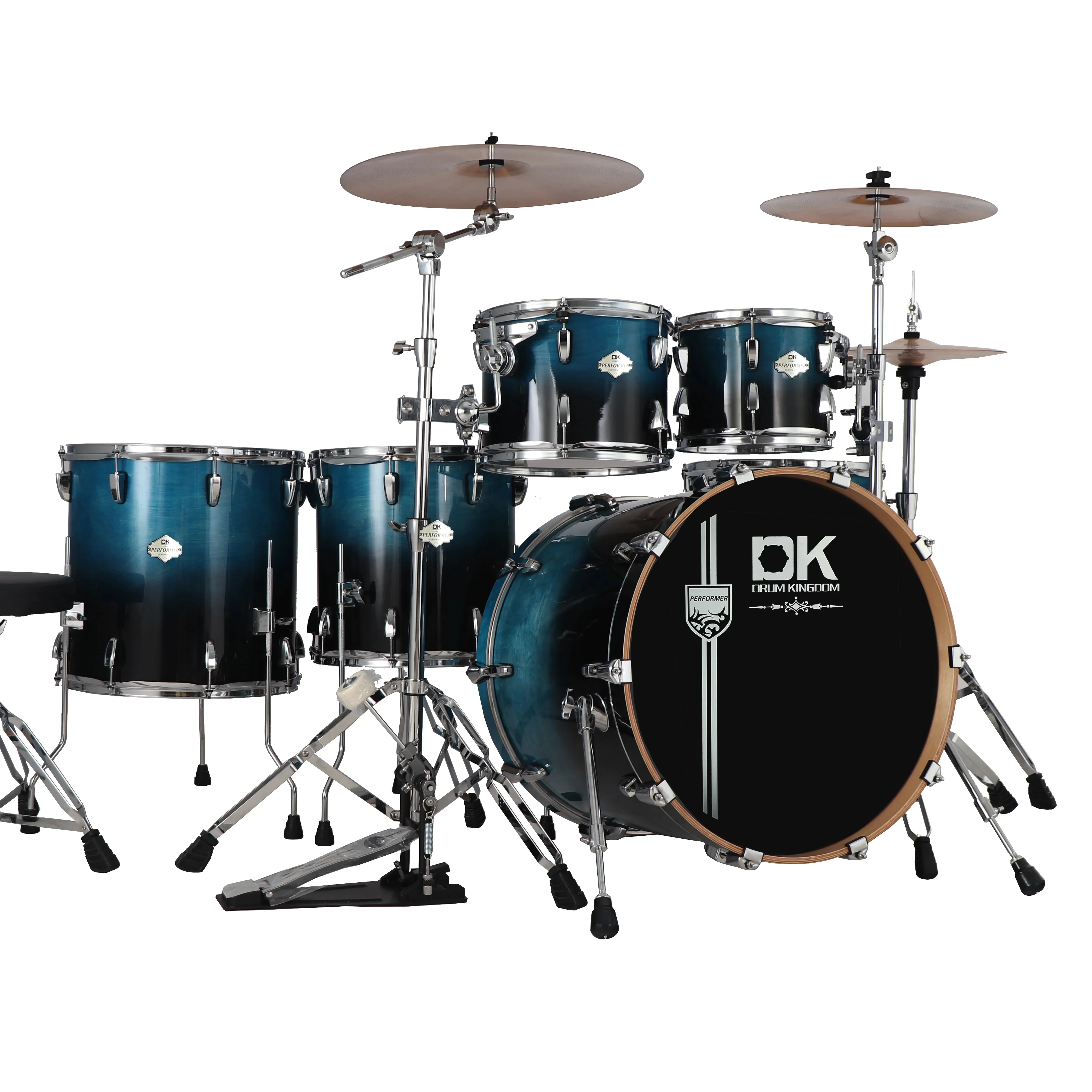 Ten High & Johnny Drum セット Birch Wood Performer Series 5-Piece Drum Kit Set with Hi Hat and
