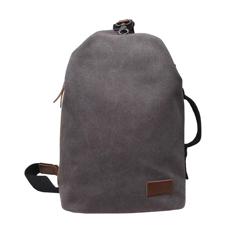 Fashion Sports Chest Bag Vintage Large Capacity Casual Backpack Simple Shoulder Bag Men's and Women's Crossbody Bag