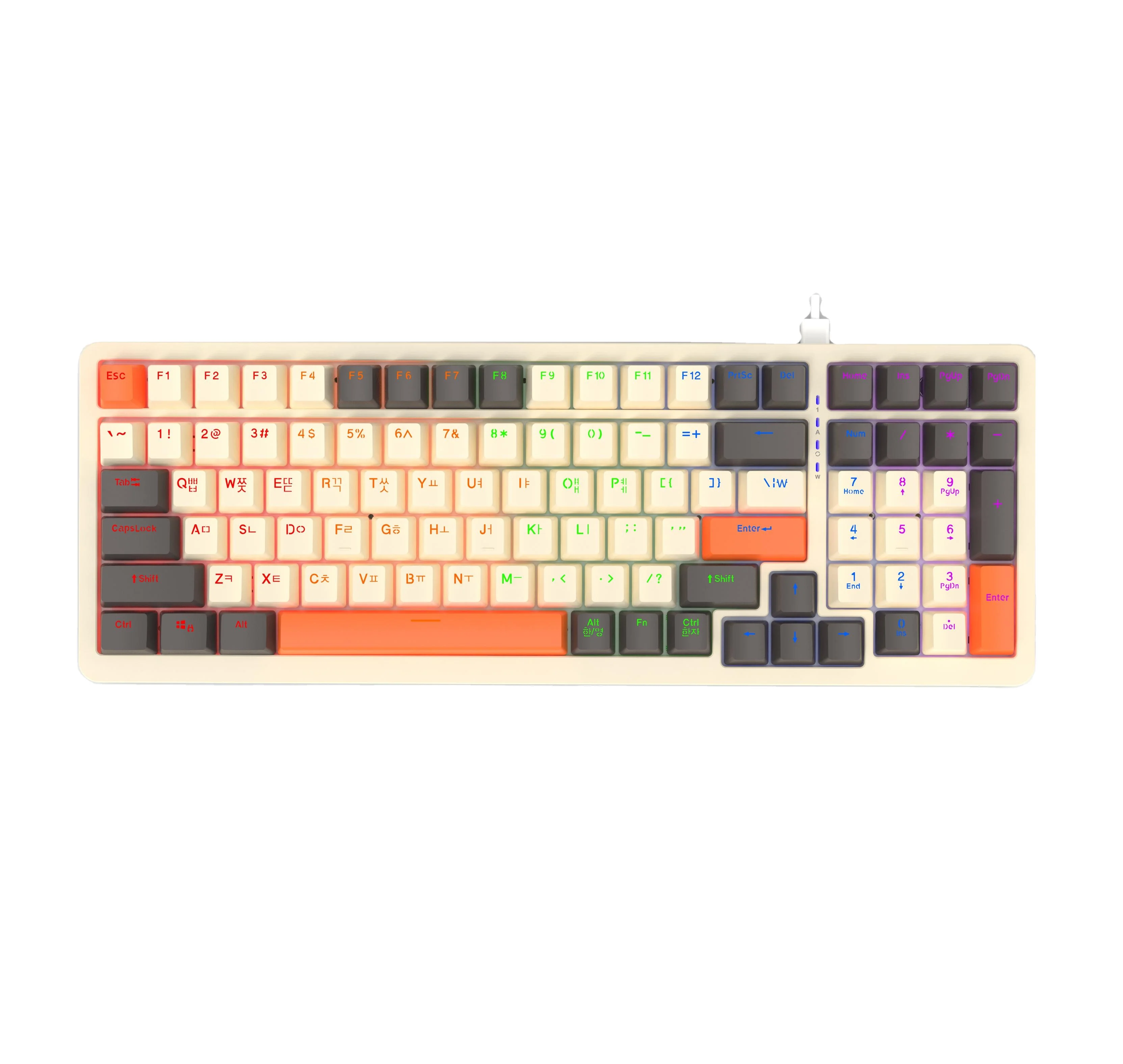 Custom 100-Keys RGB LED Light Mechanical Gaming Keyboard Factory New for Gamers