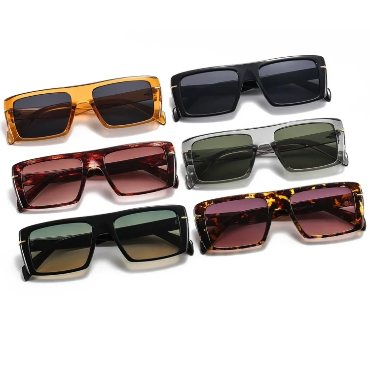 2026 Trend Luxury Decorative High-End Transparent Optical Frame Thick Rectangular Glasses Unisex For Office Use_voghion.com