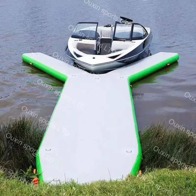 Large Beach Inflatable Pontoon Y U Shape Platform Jetski Inflatable ...