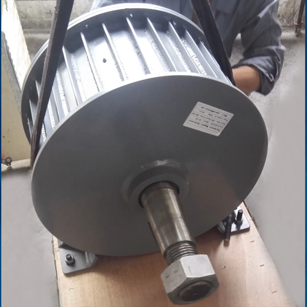 Factory Price Big Generator AC Alternators 1kw 5kw 10kw 24V 48V 220V Gearless Permanent Magnet Low RPM for Wind Water Turbine