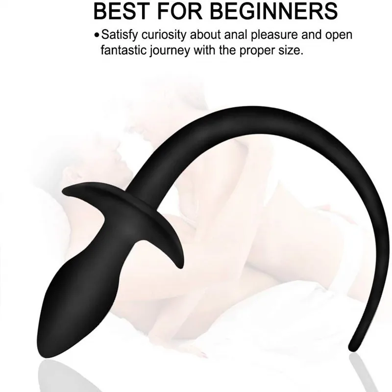 High Quality Butt Plug Tail for Man Couples Climax Black Butt Plug Sex Toys Anal Products Male Anal Plug Silicone Sexual Items
