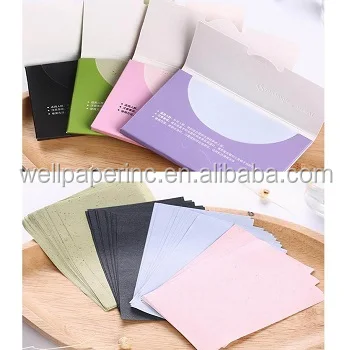 
Портативная масляная бумага для очистки лица 