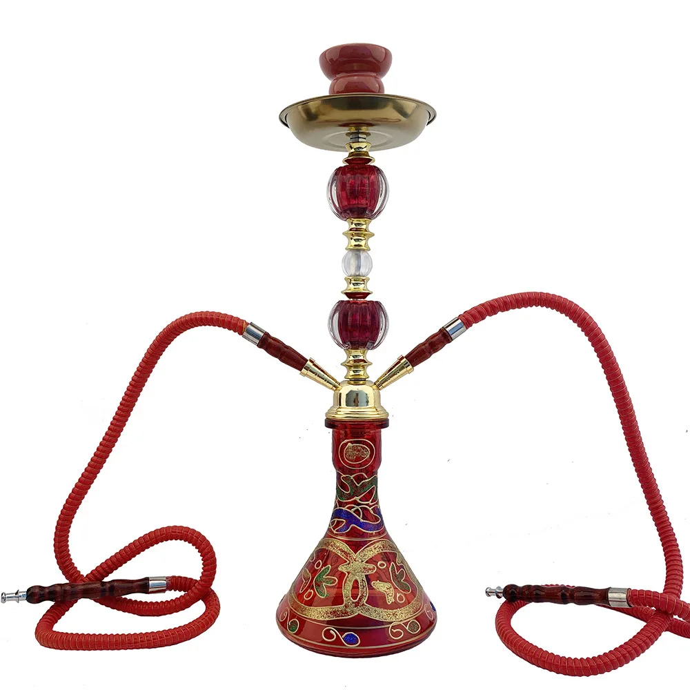 Customized Color Double Tube Cheap Deluxe Hookah Shisha Box Hookah Set
