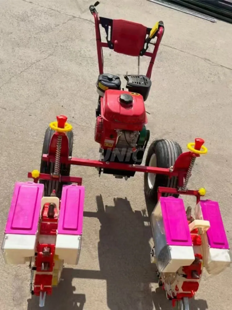 2 Row Precision Direct Seeder Small Automatic Corn Maize Seeds Drop Planter and Fertilizer Peanut Soybean Sowing Drill