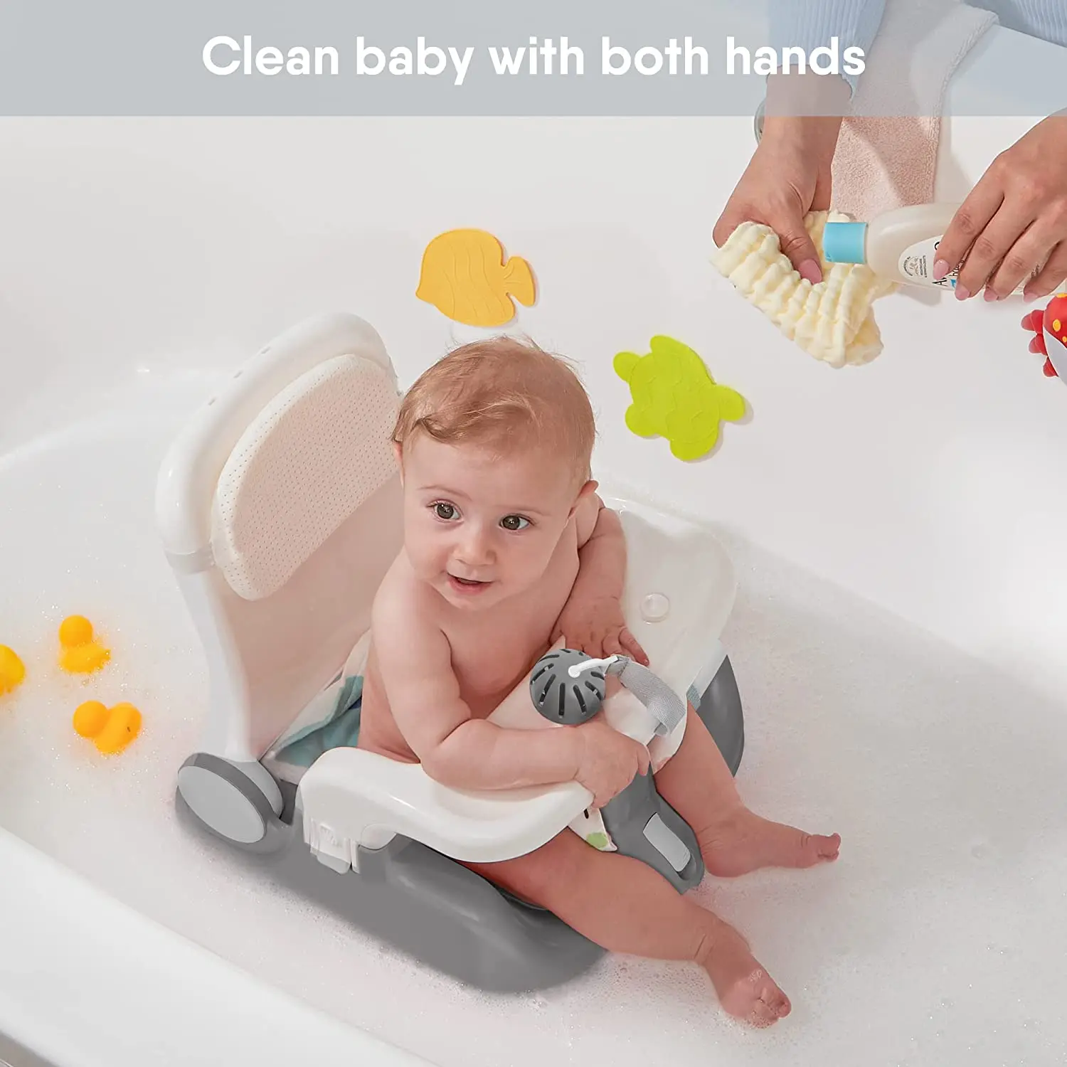 2023 Nonslip Baby Bathtub Tub Tub Support Chair Seat Children's Baby