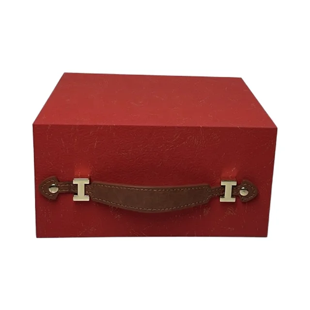 High-End Large One-Piece Folding Gift Box UV Printed Cardboard Storage Box Foreign Trade Elegant Bronzing Finish Paper Material