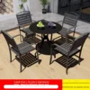 4 chaises + 70 petites tables rondes latte