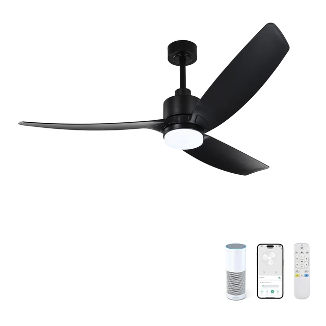 56 inch Tuya WiFi Ceiling Fan with Light Smart Life Remote Control Smart Home Automation System