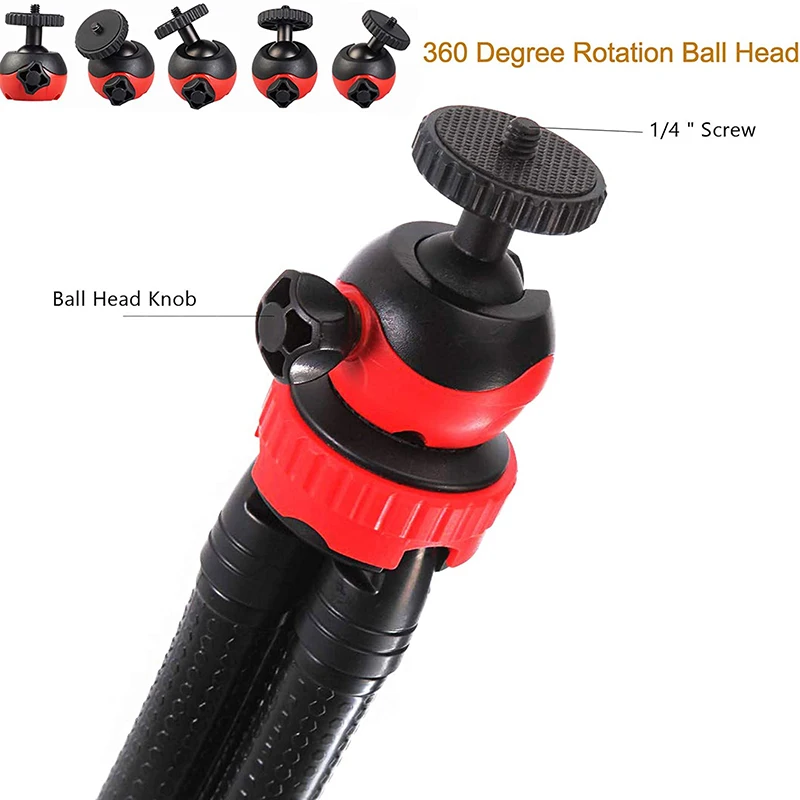 Mini Tripod Flexible Phone Tripod with Remote Travel Tripod Stand for Filming for Smartphone