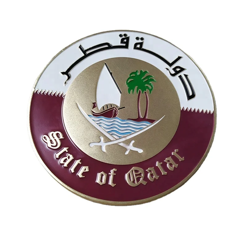 Bán Buôn Custom Logo Thiết Kế Xe Phù Hiệu Biểu Tượng Qatar Quốc ...
