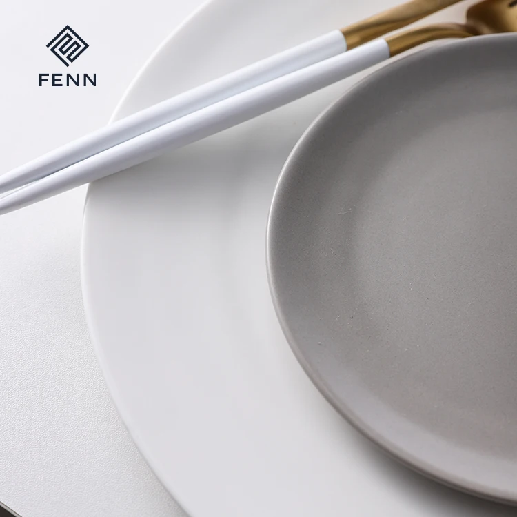 product fenn high performance matte glaze round shallow custom restaurant wedding ceramic plate dinning dishes serving for home or hotel-64