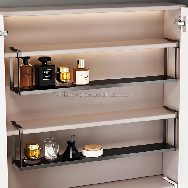 New In 2024 Extensible Metal Organizer Storage Shelf Rack For Bathroom ...