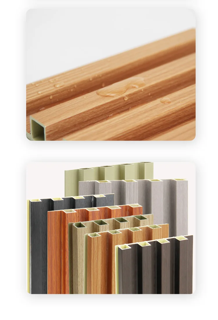 30 Years Service Life 100% Recycled Moisture-Proof WPC Wall Panel Plastic Composite Cladding for Indoor Decoration