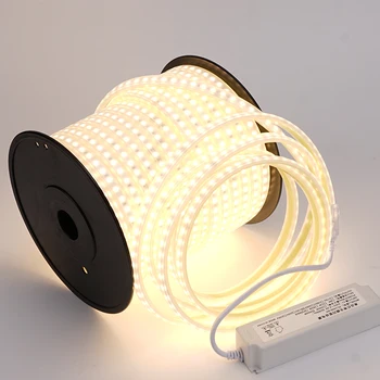 High Quality 2835 5050 5730 Led Strip 120Leds/M 50M Per Roll Outdoor Waterproof Ac 110V 220V Led Strip 4000K 220v RA98