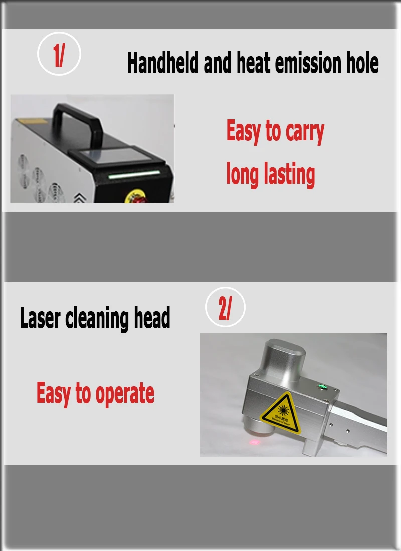 Hot Sale 50W/100W/200W Hand-Held Laser Cleaning Machine Rust Prevention Technology for Paint Aluminum Removal YAG Laser New