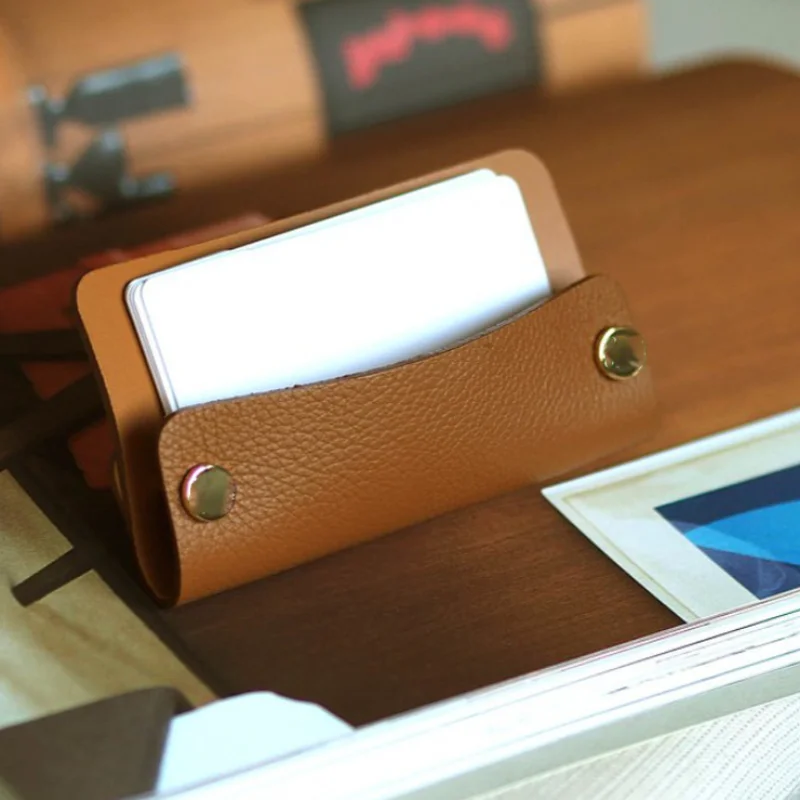 Органайзер для визитных карточек из искусственной кожи