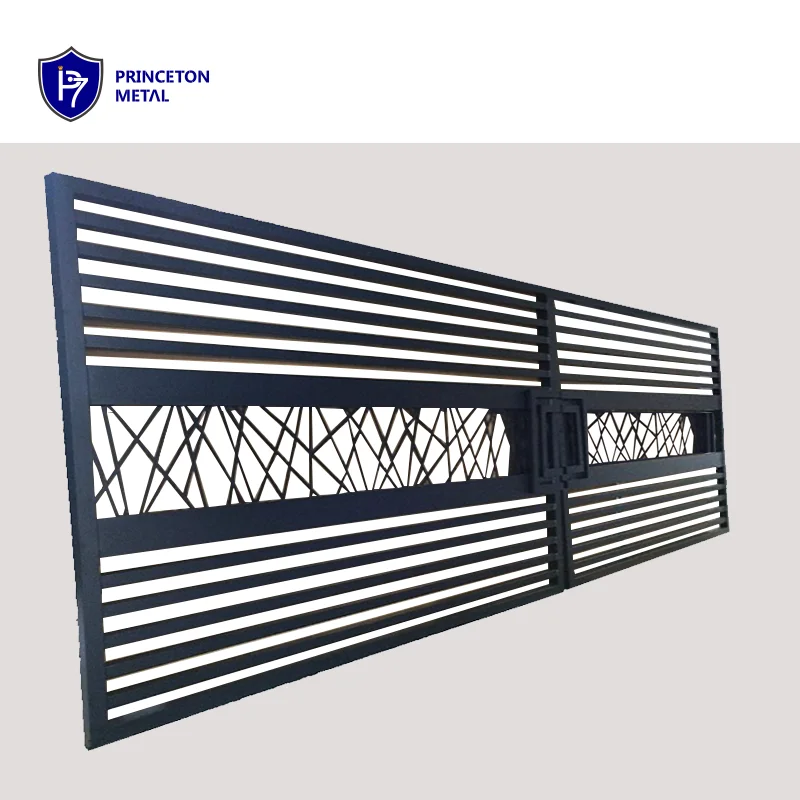 Modern New Material Automatic Sliding Swing Tubular Aluminium Driveway Gate