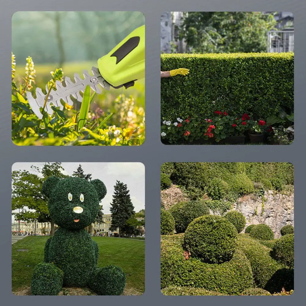 电动树篱剪2合1充电修枝剪割草机锂电池单手树篱修剪器园林工具