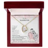 Tarjeta + Collar de Oro (Caja de Luz LED)