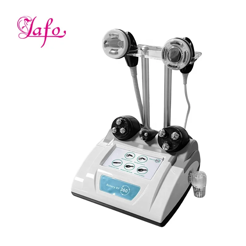 Portable Radio frequency therapy Multi-function Body Slimming Face Lift 360 degree Head Rotating RF Skin Tightening Mach