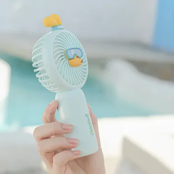 Swim Duck Custom Portable Desktop Folding Usb Handheld Fan Mini Office Student Gift Fan Desktop Office Small Mini Fan