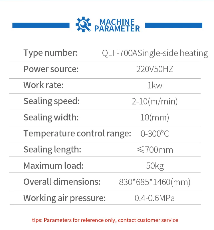 QLF-700A Semi-automatic High Speed Single Side Heating Packaging Rice Grain Fertilizer Large Bag Continuous Sealing Machine supplier