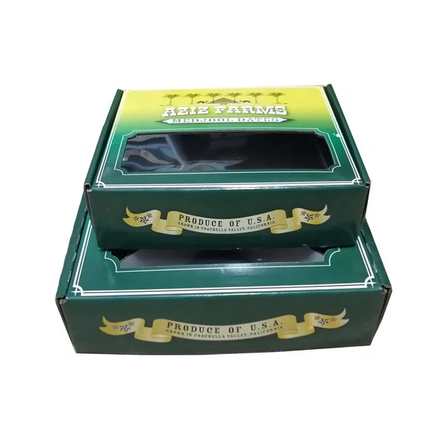 Custom Dates Packaging Box Date with Window