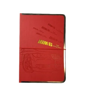 A5 School Notebook with Metal Edges Leather Hardcover Thermal Binding Thermo PU-Durable and Stylish