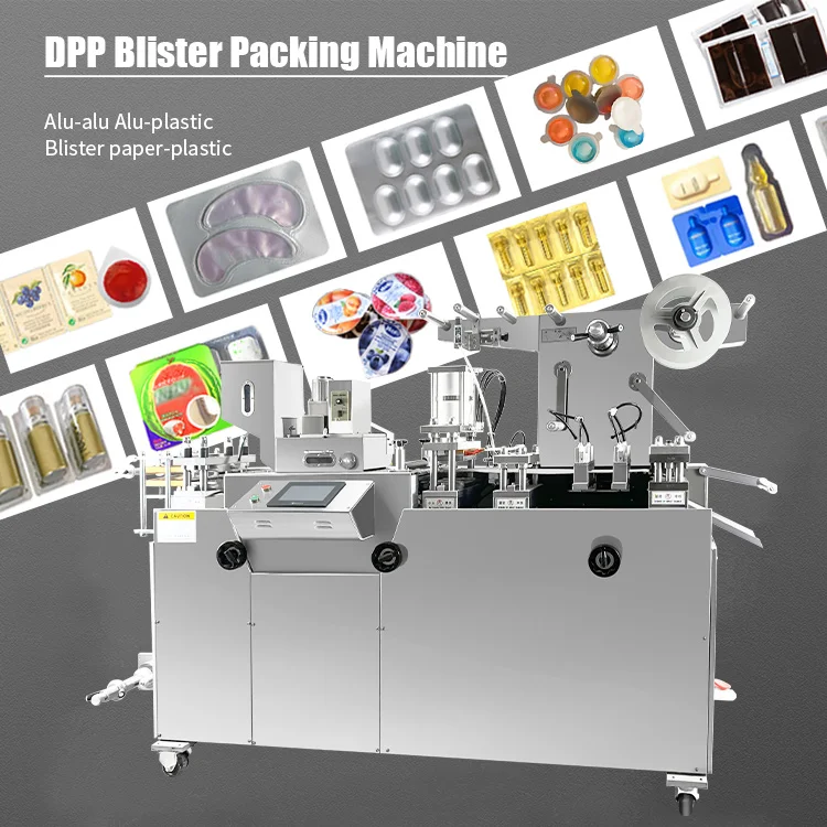 DPP-160 China Manufacturer Widely Use Custom Electric Food Chewing Gum Blister Packing Machine details