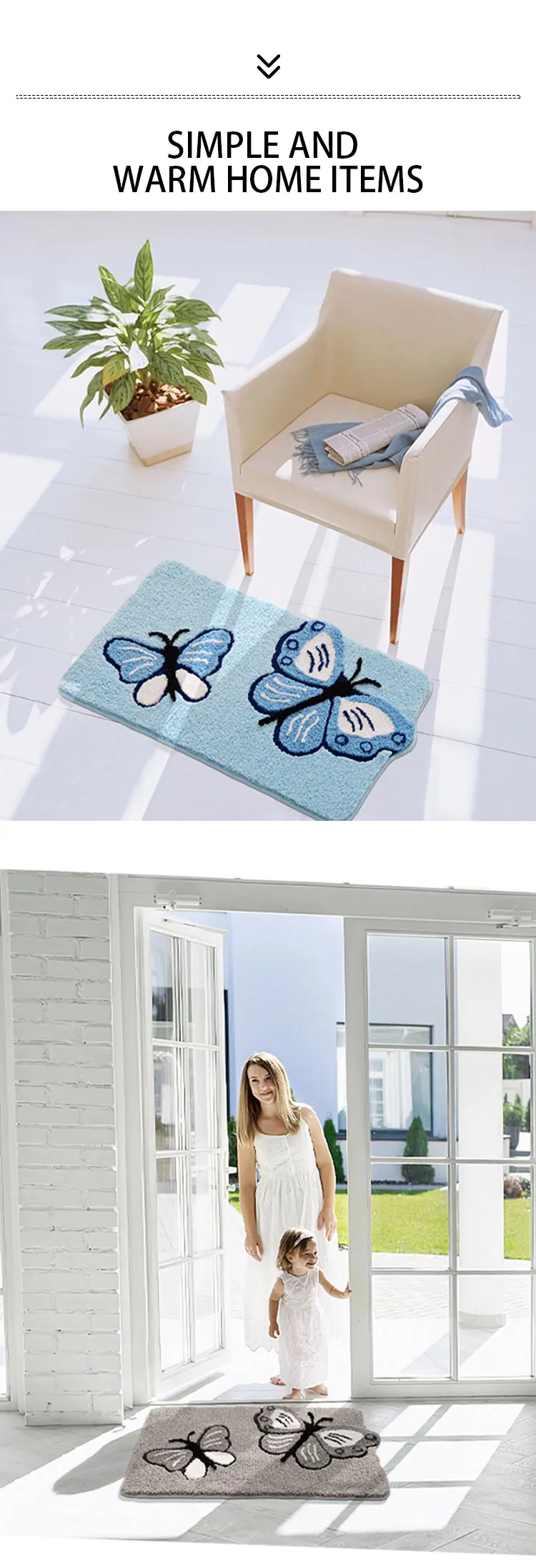  Best Selling Supplier Bathroom Washable Comfortable Anti Skid Mat Soft Shaggy Absorbent Water Microfiber Bath Mats details