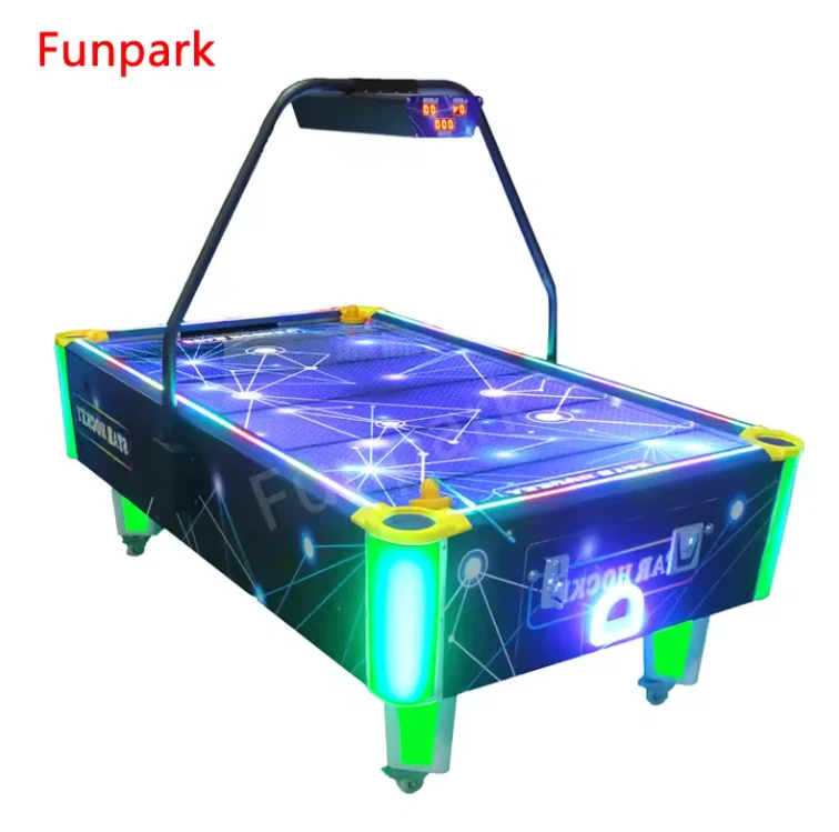Funpark 2-Player Indoor Arcade Amusement Machine Coin Operated Sports Air Hockey Game Center Mini Wooden Features Board Material manufacture