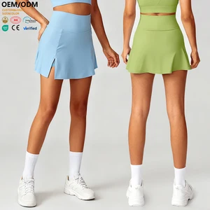 XW-DK6358 Women's Training Clothes Custom Workout Apparel High Quality Activewear Breathable Sportswear Tennis Skirts for Girls
