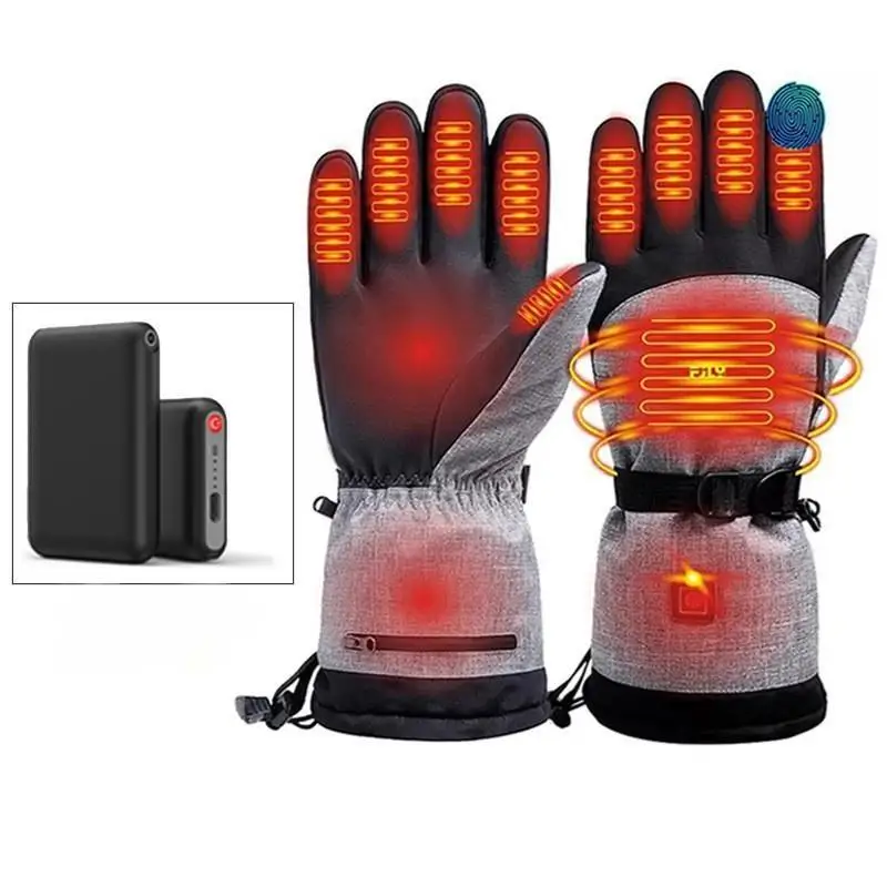 Extreme Cold Weather Battery Operated Heated Liner  Motorcycle Gloves