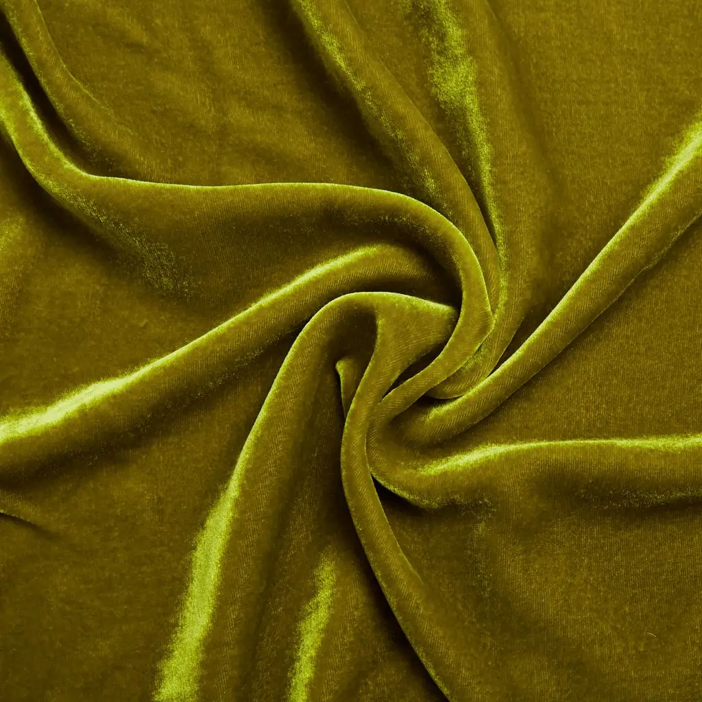 Multi Color 100% Pure Silk Velvet Fabric Solid Color for Garment From China Factory Direct with Wholesale Price