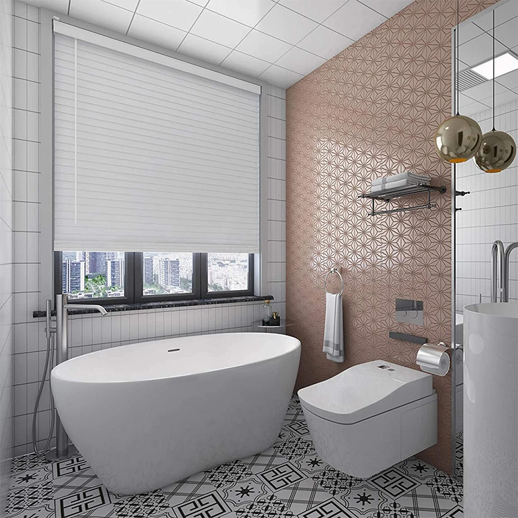 Hot Selling High Quality Vertical Blinds PVC Wooden Cordless Faux Wood Blinds