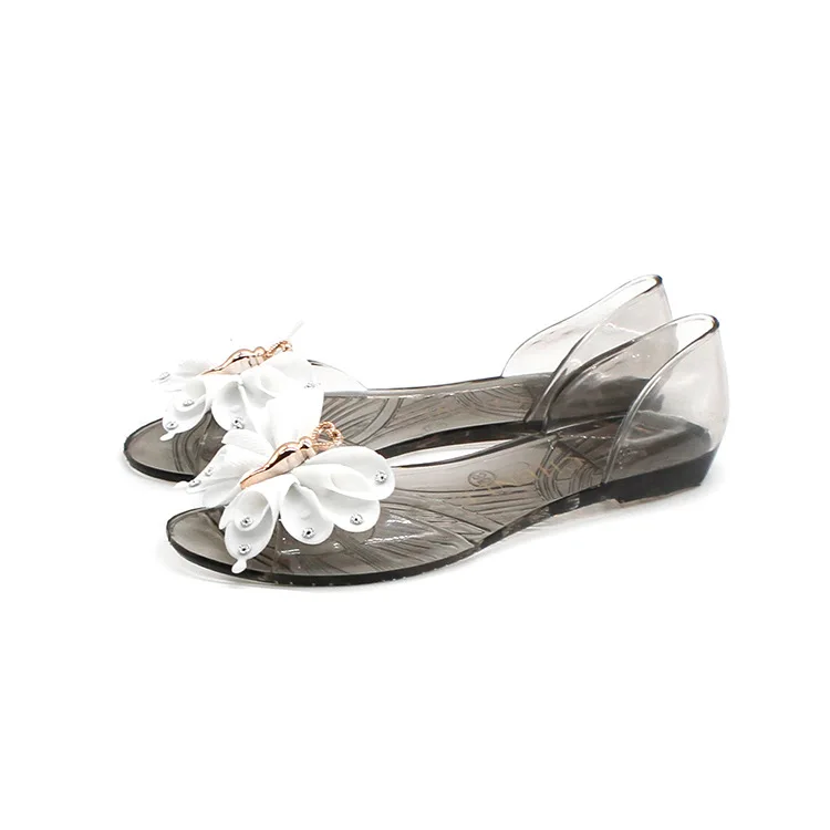 Summer Women's Shoes Flat Jelly Fish Mouth Sandals