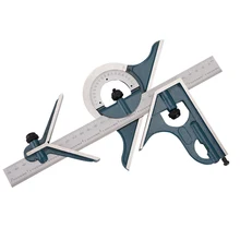 Multifunctional Universal Level Protractor Combination Square Set Pin Gauge Type for Woodworking and Square Measuring Tool